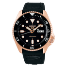 Seiko 5 Sports SRPD76K1 Automatic Black Dial Silicone Strap Men’s Watch - Luxverse