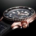 Seiko 5 Sports SRPD76K1 Automatic Black Dial Silicone Strap Men’s Watch - Luxverse