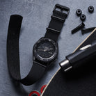 Seiko 5 Sports SRPD79K1 Automatic Black Dial Nylon Strap Men’s Watch - Luxverse
