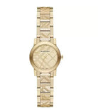 Burberry The City Engraved Check Gold Dial BU9234 – Women’s Watch - Luxverse
