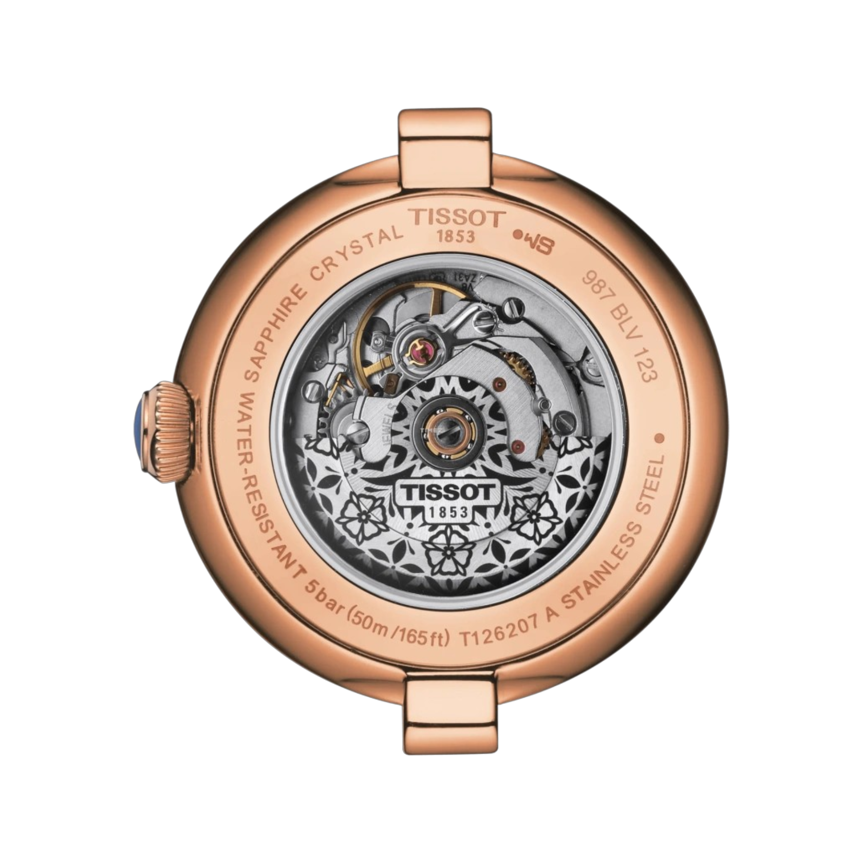 Tissot Bellissima Automatic T126.207.66.113.03 Womens Watch Red - Luxverse
