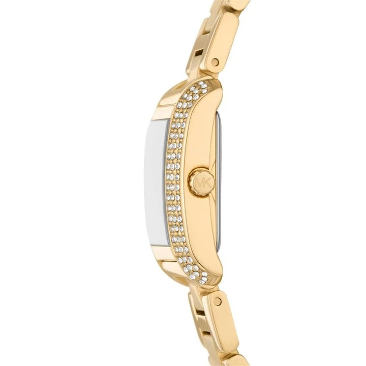 Michael Kors MK7510SET women's rectangular gold-tone watch