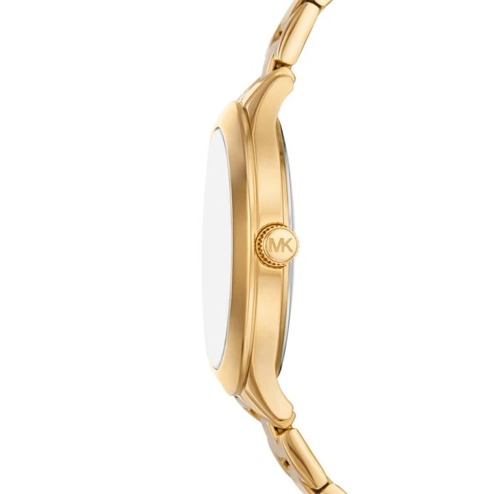 Michael Kors MKO1106 gold pavé dial watch