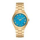 Michael Kors women's gold crystal analog watch