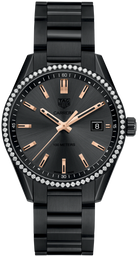 TAG Heuer WAR1115.BA0602 Carrera Lady 39mm Black Titanium Diamonds - Luxverse