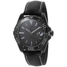 TAG Heuer Black Phantom grey dial with luminous markers close-up