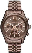 Michael Kors Lexington MK8522 Men's Brown Dial Brown Stainless Steel Chronograph Watch