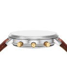 Michael Kors Blake 42mm navy dial brown leather watch