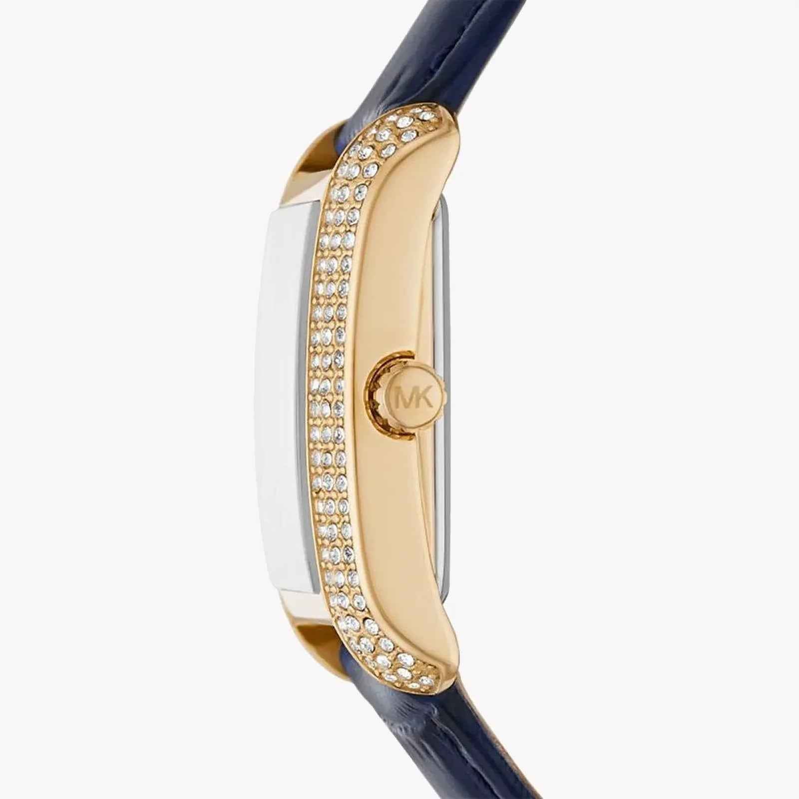Michael Kors Emery MK2982 Women's White Dial Blue Leather Watch