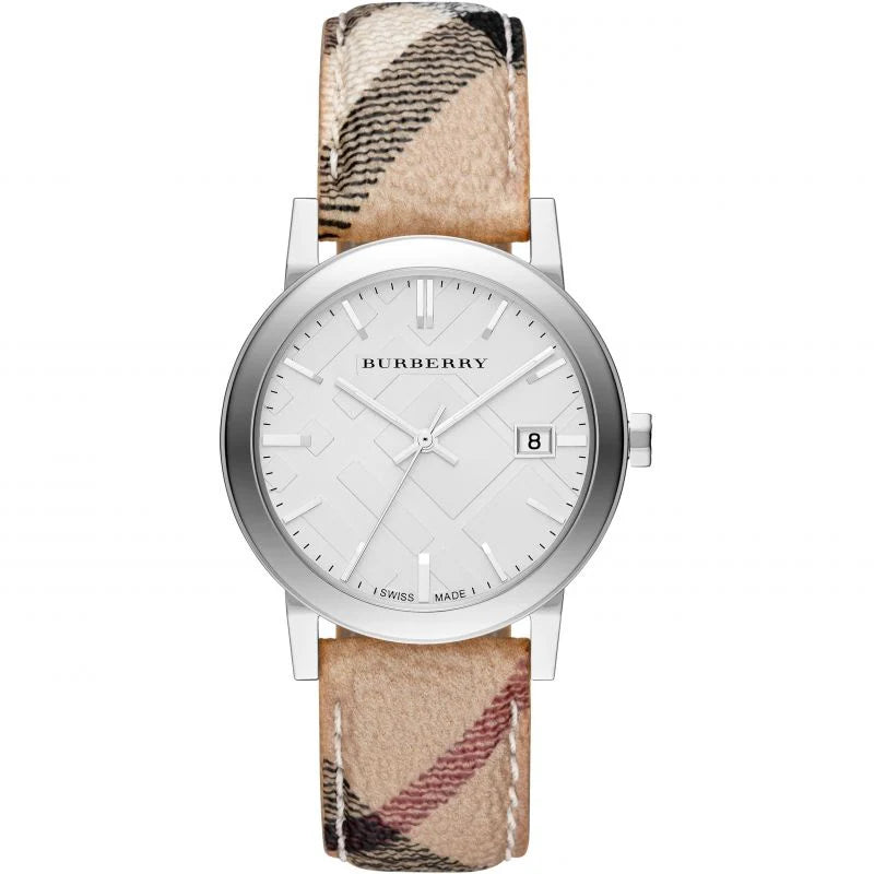 Burberry The City White Patterned 38mm BU9025 – Women’s Watch - Luxverse