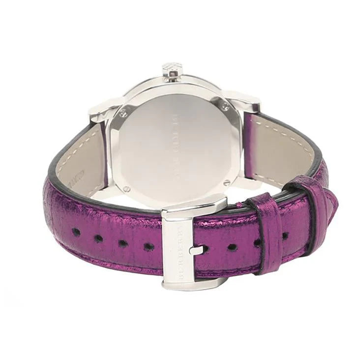 Burberry The City Silver Dial Purple Leather BU9122 – Women’s Watch - Luxverse