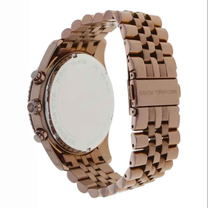 Michael Kors Lexington MK8522 Men's Brown Dial Brown Stainless Steel Chronograph Watch
