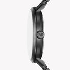 Side profile of Michael Kors Blake MK9135 black stainless steel men's watch