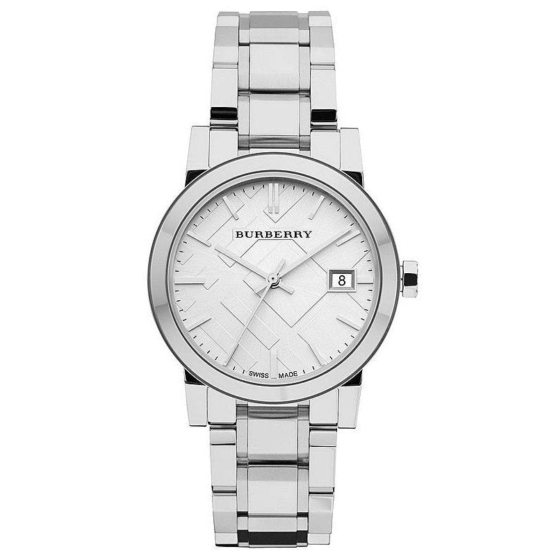 Burberry Large Check Bracelet Silver Dial BU9100 – Unisex Watch - Luxverse
