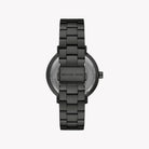 Back case of Michael Kors MK9135 black bracelet wristwatch