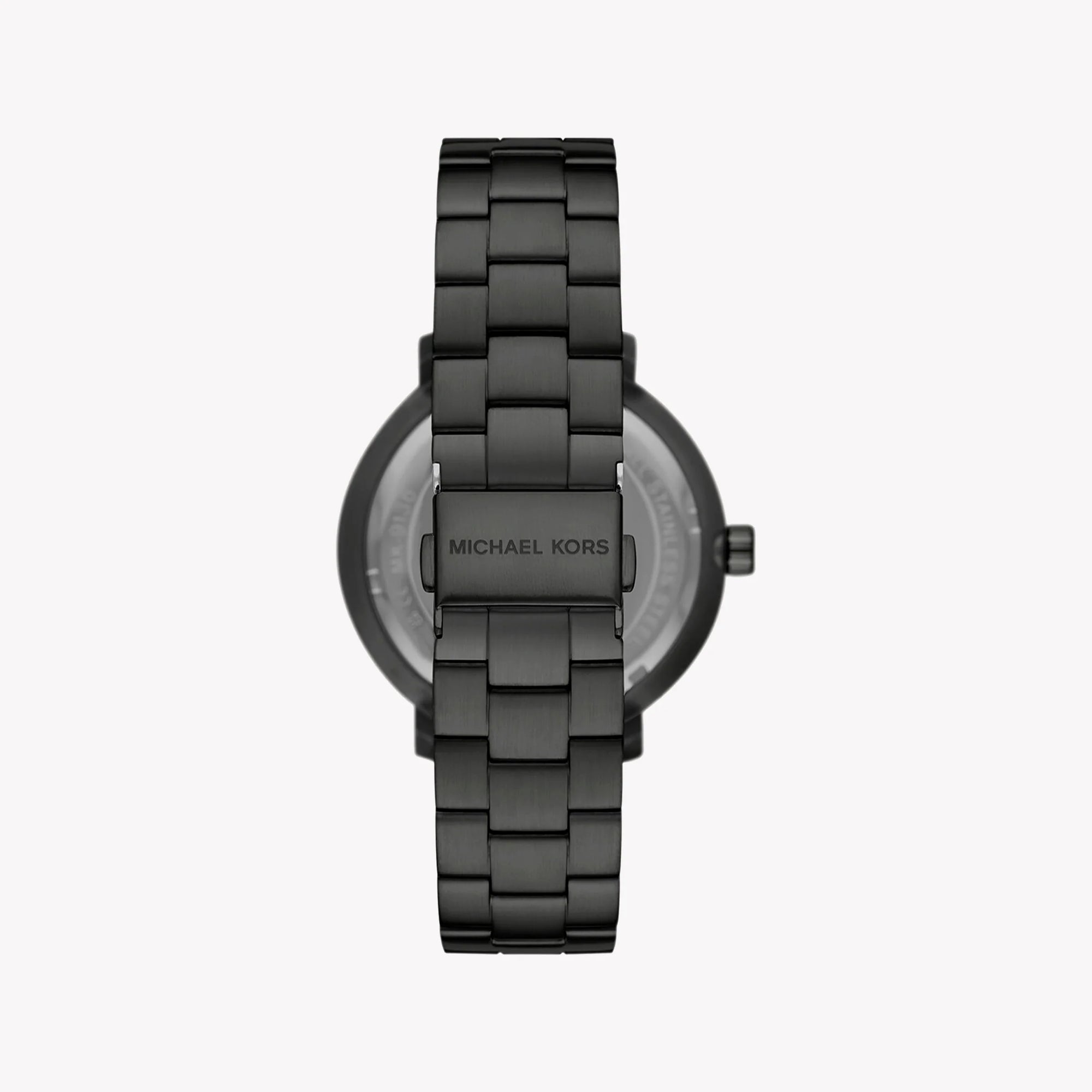 Back case of Michael Kors MK9135 black bracelet wristwatch