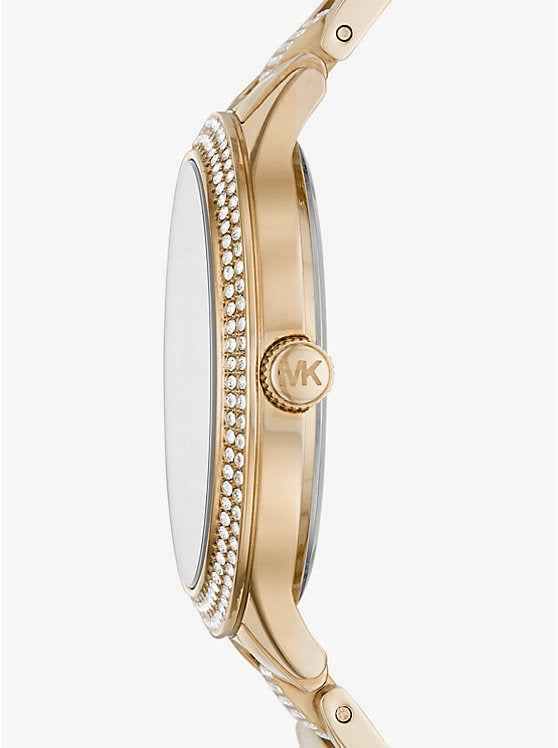 Michael Kors Pavé MK3632 Gold Crystal Stainless Steel Watch