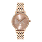Michael Kors Melissa MK4372 women's rose gold dial rose gold stainless steel watch front view