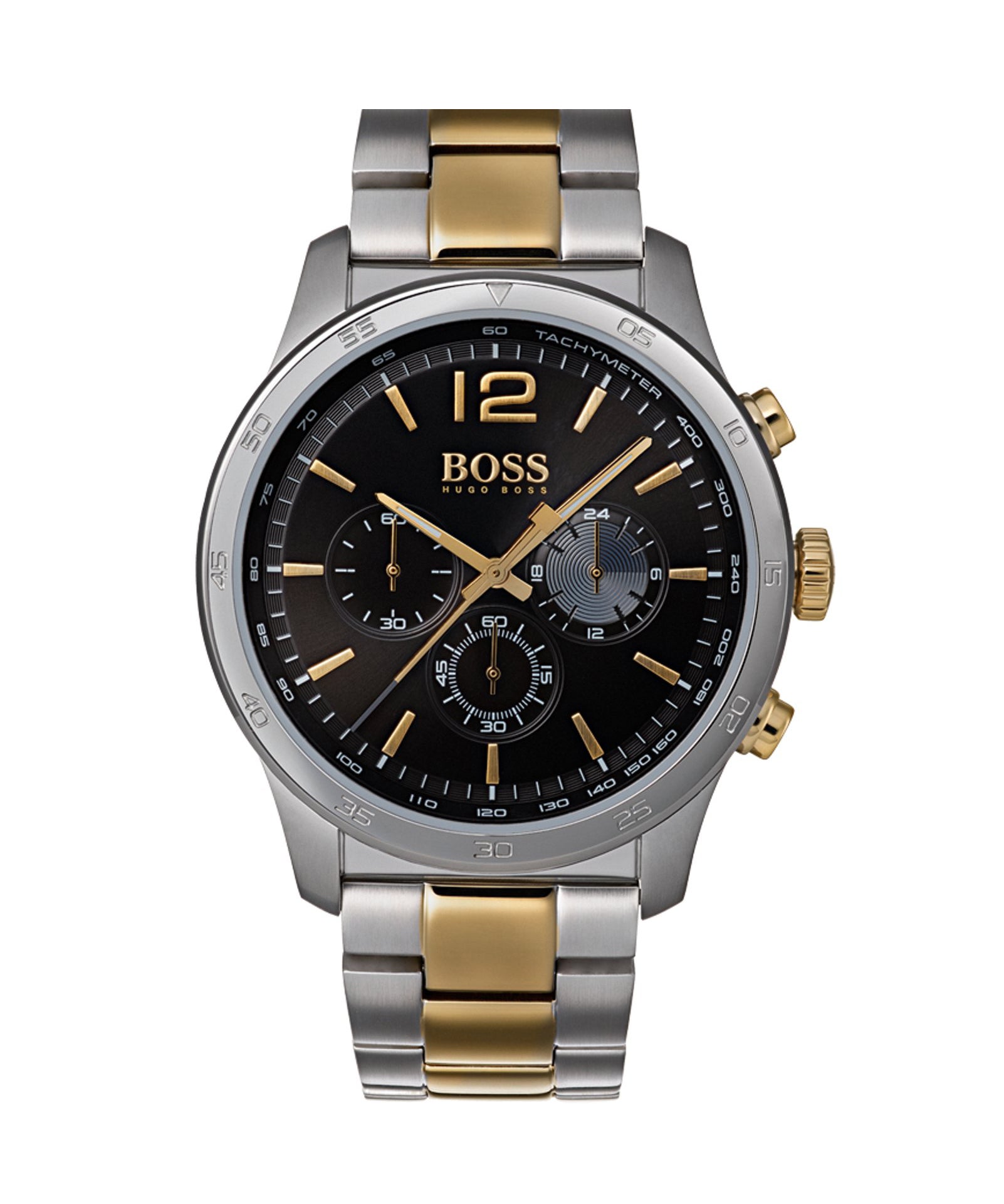 Hugo Boss HB1513529 Silver Gold Chronograph Wristwatch – Men’s Watch - Luxverse
