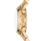 Michael Kors Runway MK7353 Women's Blue Dial Gold Stainless Steel Chronograph Watch