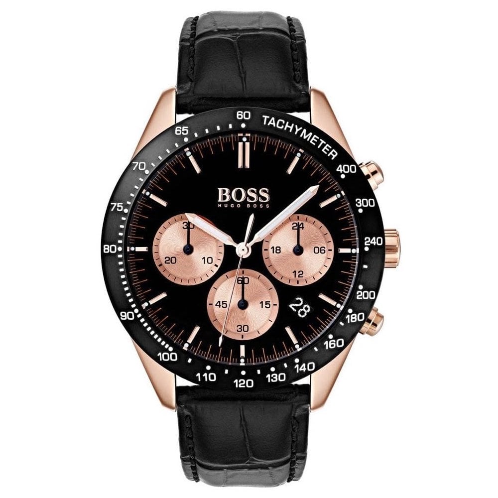 Hugo Boss Stainless Steel Quartz HB1513580 Chronograph Leather – Men’s Watch - Luxverse