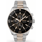 Hugo Boss HB1513705 Silver Rose Gold Wristwatch - Men’s Watch - Luxverse
