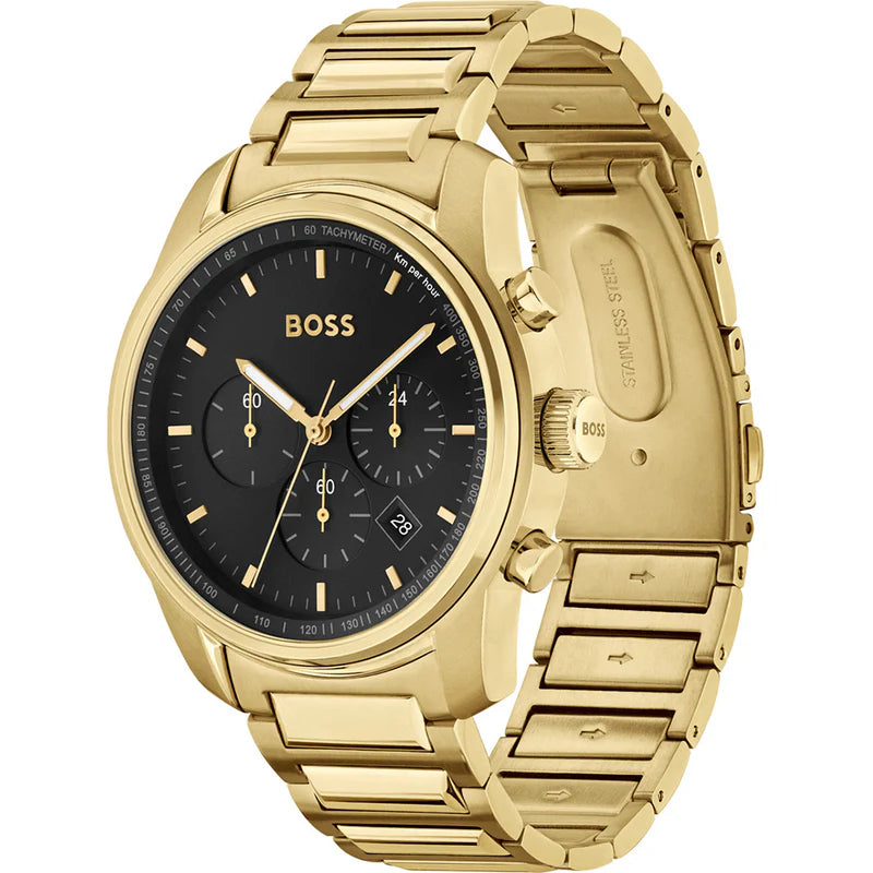 Hugo Boss Trace Gold Chronograph HB1514006 – Men’s Watch - Luxverse