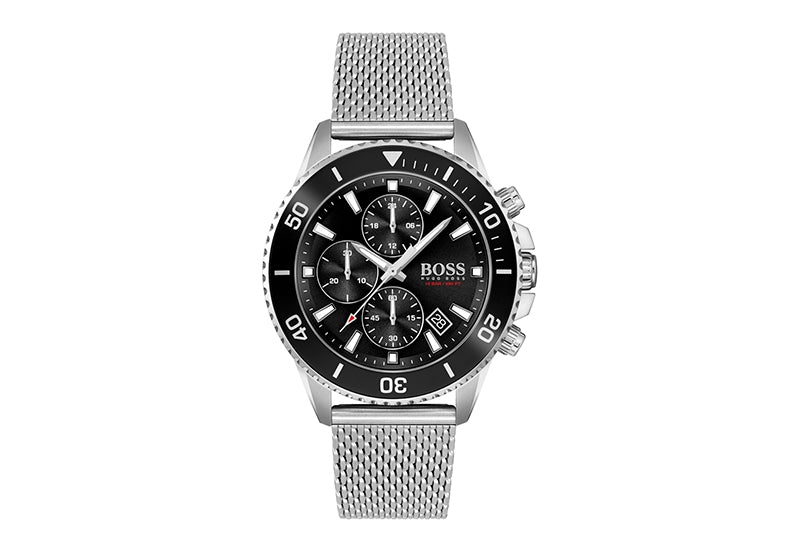 Hugo Boss HB1513904 Silver Steel Watch Strap – Men’s Watch - Luxverse