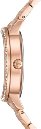 Michael Kors MKO1081 rose gold chronograph bracelet watch