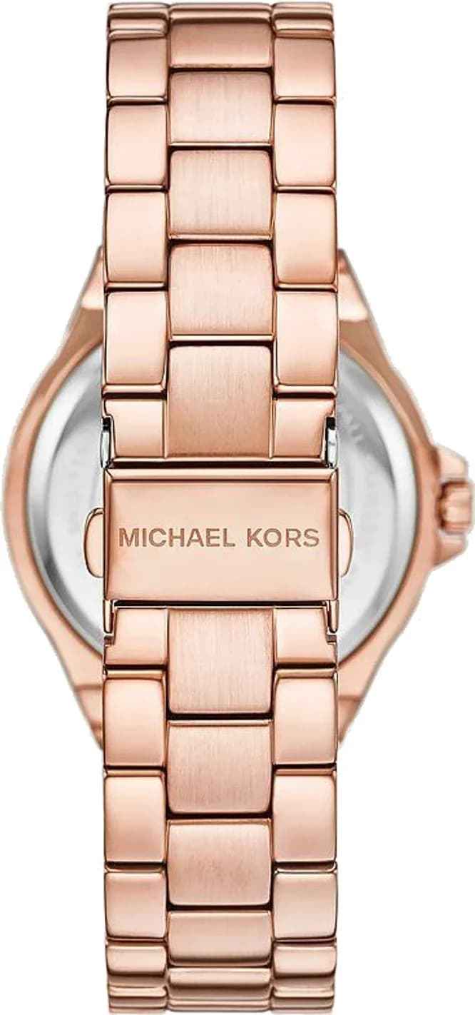 Michael Kors MKO1187 Women's Rose Gold Stainless Steel Pavé Dial Watch 37mm