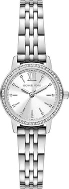 Michael Kors MKO1171 women's silver stainless steel mini watch