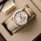 Burberry The City White Dial White Leather Strap BU9108 – Women’s Watch - Luxverse