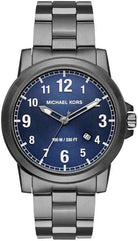 Michael Kors Paxton MK8499 Men's Blue Dial Gunmetal Stainless Steel Watch