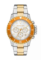 Michael Kors MKO1183 Men's Two Tone Stainless Steel Chronograph Watch 45mm