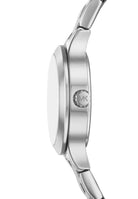 Michael Kors MKO1088 silver pavé dial watch