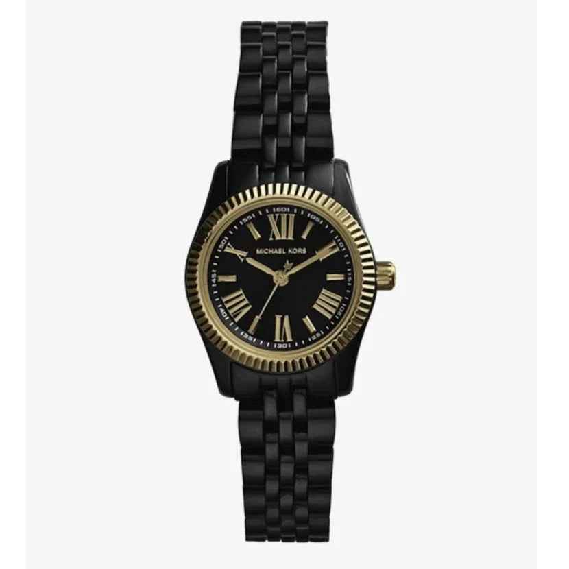 Michael Kors Lexington MK3299 Women's Black Dial Black Ion-Plated Stainless Steel Watch