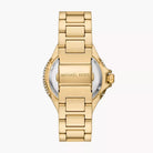 Back case of Michael Kors MK1067 women's gold-tone stainless steel wristwatch