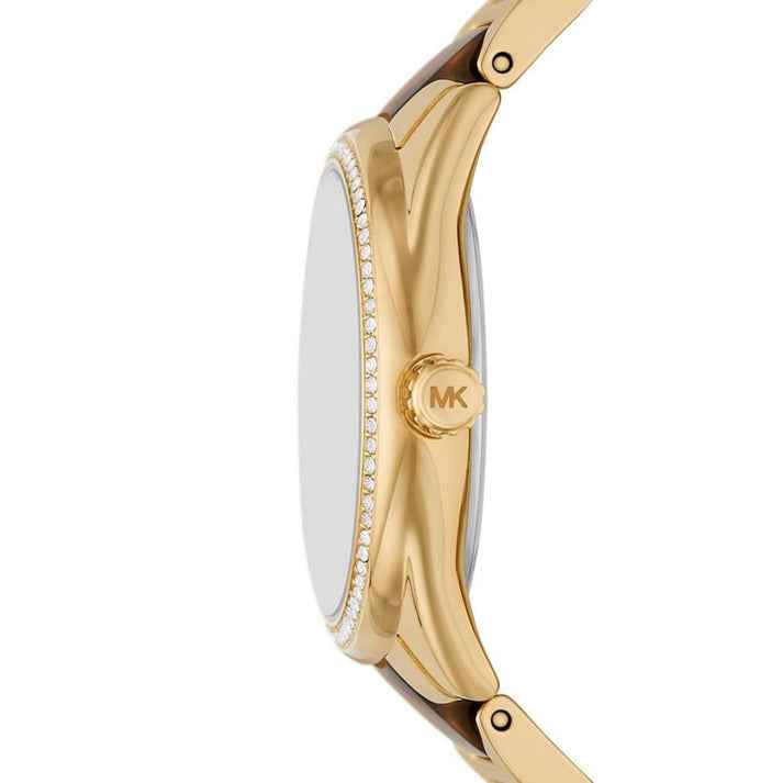 Michael Kors Janelle MK4730 Women's Gold Dial Tortoise Bracelet Watch