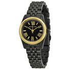 Michael Kors Lexington MK3299 Women's Black Dial Black Ion-Plated Stainless Steel Watch