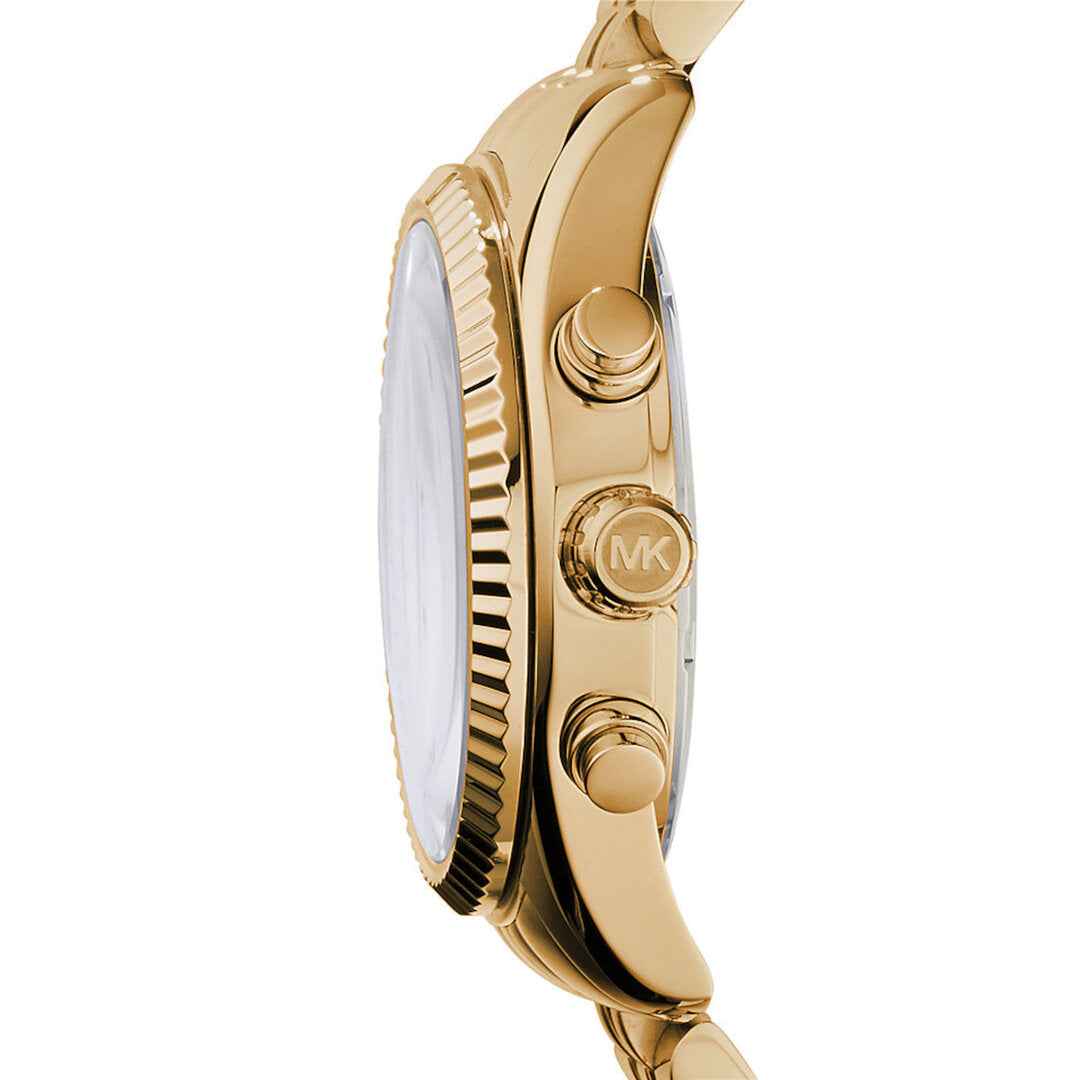 Michael Kors Lexington MK7377 Women's Gold Chronograph Gold Stainless Steel Watch