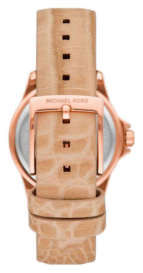 Michael Kors Mini Everest MK4719 Women's White Dial Brown Leather Strap Watch