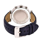 Michael Kors MK2293 Women's Silver Dial Navy Leather Chronograph Watch