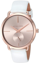 White genuine leather strap with buckle on Michael Kors MK2660