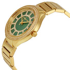Michael Kors MK3409 Women's Green Dial Gold Stainless Steel Watch