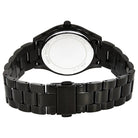 Back view of Michael Kors MK3587 quartz watch with black stainless steel case
