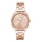 Michael Kors Nia MK3990 women's rose gold dial rose gold stainless steel watch front view