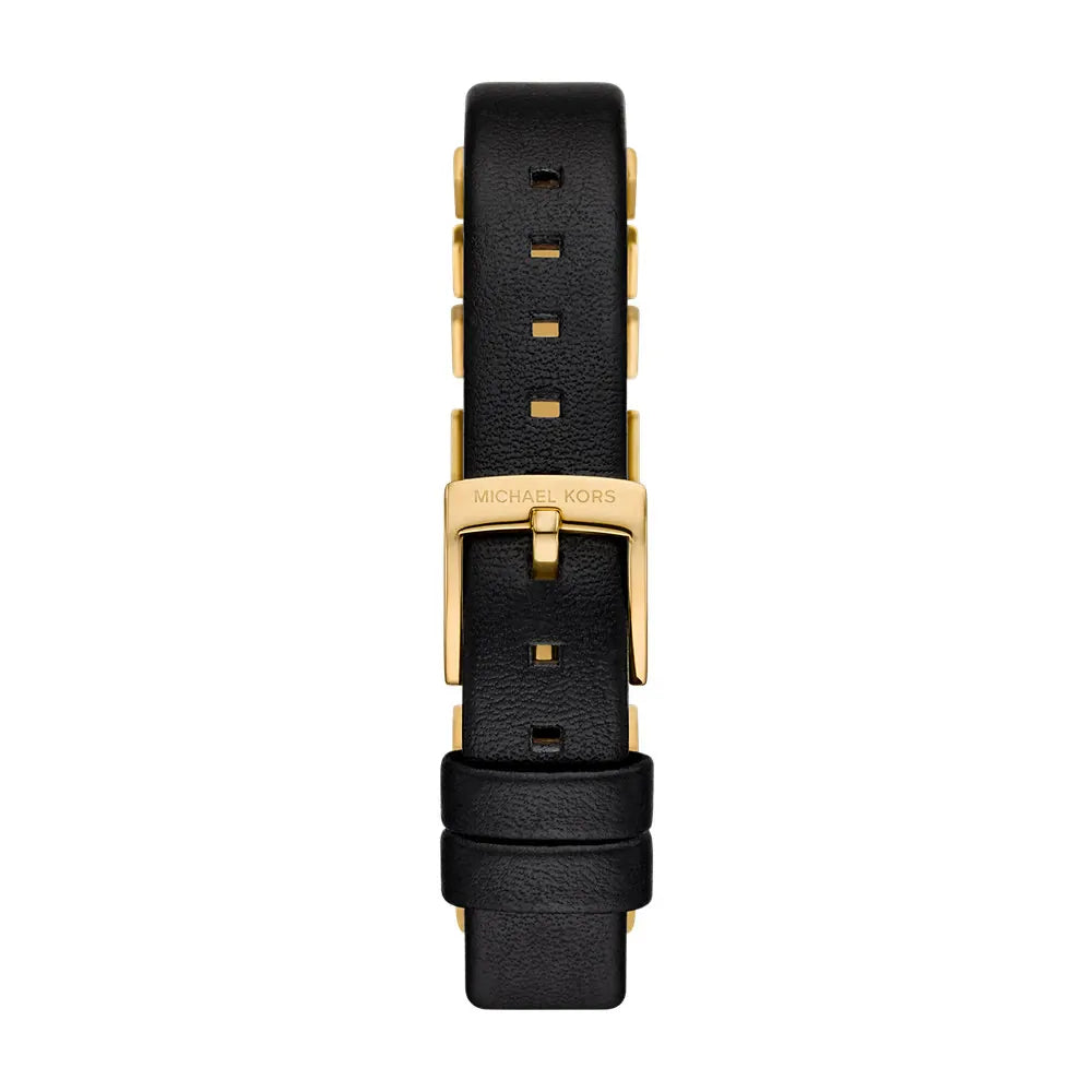Michael Kors Darrington MK4887 black leather strap watch