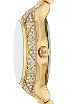 Michael Kors MK4890 gold dial with beveled crystal