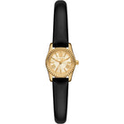 Michael Kors Lexington MK4901 women's gold leather micro watch