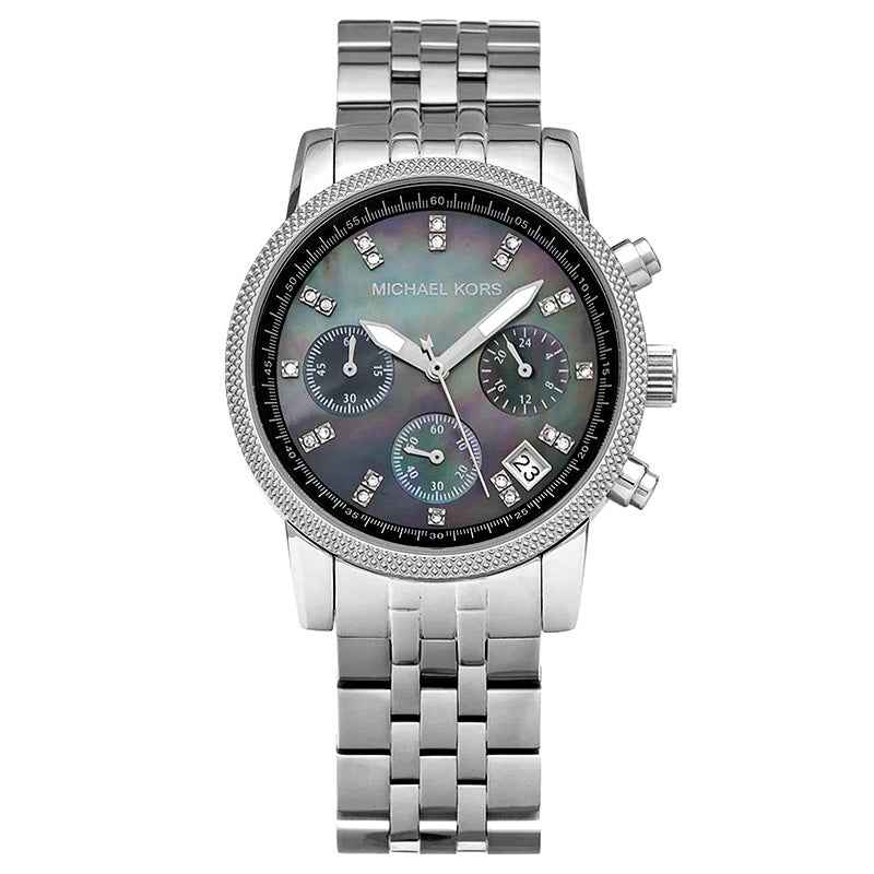 Michael Kors MK5021 Women's Chronograph Silver Stainless Steel Watch
